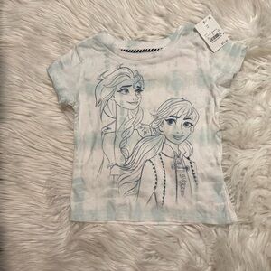 NWT Disney Frozen II Elsa & Anna Tie Dye‎ Graphic Tee Toddler Girls 3T